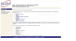 Desktop Screenshot of hiproequipment.com